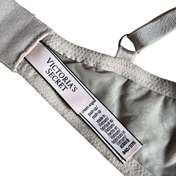 victoria’s Secret Lace Silver Push Up Shine Crystal Bra 34D - Picture 9 of 16